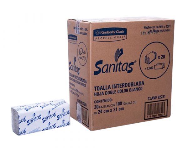 sanitas toalla interdoblada sanitas