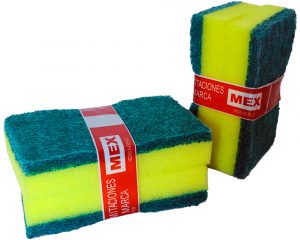fibra mex para trastes con esponja mayoreo